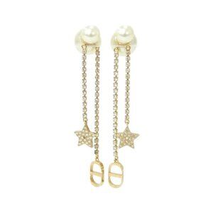 Dior Tribal Earrings White